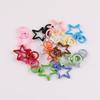 Llavero multicolor con forma de concha de amor, conejo, accesorios de joyería hechos a mano.