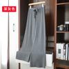 Pantalones de Punto Grueso Hilo de Mecha Transfronterizos, Pantalones Rayados, Pantalones Rectos Ajustados de Alta Elasticidad para Mujer, Pantalones Largos, Pantalones Cálidos de Invierno para Mujer