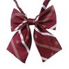 [Corbata de corona] Corbata japonesa jk para mujer, uniforme de color liso, cuello con flor de cerezo, lazo bordado de la universidad británica.