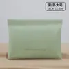 Bolsa de metralla cerrada simple mini bolsa de almacenamiento para audífonos de PU color caramelo monedero monedero bolsa de almacenamiento para labiales