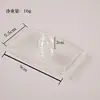 Nova Caixa de Armazenamento de Cotonetes de Algodão Transparente com Padrão de Diamante, Tampa de Bambu, Ps Portátil, Combinação Redonda e Longa, para Mesa