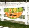 Bandeiras Cruzadas Temu de Halloween em Forma de Leque, Bandeiras de Jardim, Decorações Penduradas, Decorações de Cerca, Bandeiras Semicirculares Externas