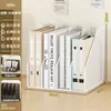 Suporte vertical para arquivos de mesa, suporte simples para livros para estações de trabalho, porta-pastas de mesa, material de escritório e suporte para documentos