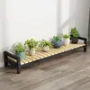 Suporte de Flores Móvel Três Camadas Suporte para Vasos de Flores Simples Rack de Exibição para Bonsai Prateleiras Espessadas em Degraus para Varanda para Cultivo de Vegetais