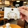Brincos de Pérola Geométricos com Pino de Prata 925 para Mulheres, Brincos de Franja Modernos, Brincos de Luxo, Brincos Elegantes Retrô Venda por Atacado