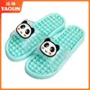 Pantuflas de Baño de Dibujos Animados para Mujer, Hogar Interior, Antideslizantes, Masaje de Puntos de Acupuntura, Sandalias Lindas de Verano Anti-olor para Hombre