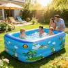 Piscina Inflável de Animal de Desenho Animado para Crianças Piscina de PVC Verão Exterior Piscina de Natação Animal Doméstico Brinquedo de Bebê Piscina de Natação