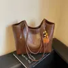 Bolso tote de gran capacidad para mujer, nueva colección de otoño 2026, bolso de hombro retro casual y moderno, bolso de gran capacidad para el día a día