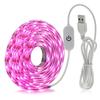 Lámpara UV púrpura de bajo voltaje USB 5v directa de fábrica con caja de batería tira LED 2.5M/disco autoadhesiva exclusiva transfronteriza