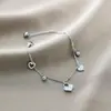 Pulsera de acero de titanio Jin Hui no se decolora cruzada popular femenina trébol de cinco hojas diamante estilo Ins personalidad chapado al vacío 18K