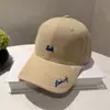 Gorra de Béisbol Dura con Visera Ancha para Hombres y Mujeres, Diseño Coreano para Circunferencia de Cabeza Grande, con Letras Bordadas, Protección Solar Pequeña que Muestra el Rostro