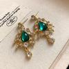 Colar de Diamante com Pontos Quadrados Vintage terno Estilo da Corte Corrente de Clavícula Exquisita Joia Antiga Vintage Transfronteiriça