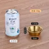Prato pequeno dourado estilo coreano para molho 304 aço inoxidável prato de molho ketchup pimenta do reino mostarda prato de tempero prato para dip