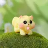 Adornos de Micro Paisajismo Ardilla Traviesa Muñeco Animal Artesanía de Resina Adornos de Escritorio de Jardinería para Coche