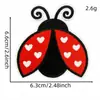 Patche Bordado de Inseto Desenho Animado Fofo Patche de Joaninha de Sete Pontos para Roupas Bolsas DIY Emblema Termocolante Emblema Bordado