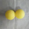 330g material de silicona bola fascial siamesa bola de masaje de cacahuete para yoga bola de masaje para relajación muscular bola de silicona sólida