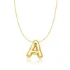 Amazon Transfronterizo Nueva Moda Collar con Colgante de Inicial Collar de Globo Burbuja Accesorios Elegantes Simples Usables