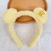 Linda Nueva Diadema de Dibujos Animados para Mujer, Diadema de Felpa para Lavarse la Cara y Aplicarse Mascarilla Facial, Accesorio para el Cabello Antideslizante