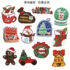 Lixin logotipo bordado original acessórios de vestuário adesivos bordados série de Natal patch de desenho animado emblema logo de tecido adesivos de tecido de boneco de neve
