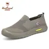 Zapatos Casuales Transpirables para Hombre Xiyu Camel Slip-On Cómodos Zapatos de Papá Ligeros de Malla Versátiles para Exteriores para Hombre