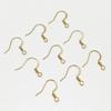 Ganchos para Aretes Chapados en Oro Aretes DIY Hechos a Mano Ganchos Planos para Oreja Ganchos para Aretes Anticaída Materiales para Accesorios de Joyería