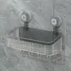 Estante de almacenamiento giratorio de ventosa para pared para baño, estante de almacenamiento para toallas faciales, montado en la pared, no requiere taladrado