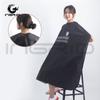 Salón de peluquería especial bufanda de corte de pelo negra herramientas para el cabello impermeable chal para teñir el cabello negro logo de cabeza bufanda para teñir el cabello
