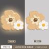 Reloj pequeño fresco para sala de estar pintura decorativa pintura luminosa led lámpara de pared estilo crema reloj de restaurante colgante de pared reloj de pared de flores