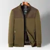Nueva Chaqueta de Hombre con Cuello Alto Otoño/Invierno 2026, Chaqueta de Chenille Casual a la Moda con Forro Polar para Hombres Jóvenes y de Edad Media