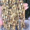 Cuentas espaciadoras de barril de piedra emperador natural de 6 x 10 mm, cuentas espaciadoras de rueda, pulseras, accesorios de joyería DIY, suministro directo de fábrica