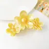 Pinza para el Cabello de Flor de Plumeria, Pinza Elegante de una Sola Pieza con Cinco Pétalos, Accesorio para el Cabello de la Parte Posterior de la Cabeza, Pinza de Tiburón para el Cabello, Adorno para la Cabeza, Pétalo