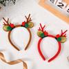 Accesorios Navideños para el Cabello de Bosque Relleno, Lindas Horquillas de Astas de Alce, Diademas, Horquillas para el Día del Niño, Flequillo, Adornos para la Cabeza de Mujer