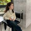 [em estoque] suéter infantil feminino inverno novo estilo western versátil suéter de bebê outono e inverno peça interna suéter infantil