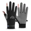 Luvas de Proteção Solar para Ciclismo de Verão Esportes Fitness Pesca Luya Antiderrapantes Resistentes ao Desgaste Finas Respiráveis Secagem Rápida Luvas de Seda Gelada