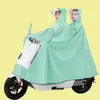 Poncho para Vehículo Eléctrico Impermeable para Motocicleta Bicicleta Eléctrica Lluvia Fuerte Cuerpo Completo Persona Sola Ensanchado Hombres y Mujeres Engrosado y Ampliado Doble Persona
