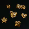 Nueva serie retro de verano de resina de color claro con estampado de leopardo, parches planos en forma de corazón, pentagrama y lazo para diseño DIY