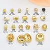Cuentas Planas Rosacadas Antiguas Color Oro, Separadores Planos en Forma de Disco, Cuentas Separadoras en Forma de Diamante, Separadores de Cuentas para Pulseras DIY, Accesorios de Cuentas Sueltas