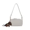Bolsa Estilo Coreano para Marmita Bolsa de Ombro Tendência Bolsa de Mão Cor Sólida Feminina Bolsa de Ombro Versátil para Primavera Verão Bolsa Transversal