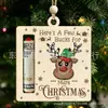 Billetera Nueva Navideña Transfronteriza Decoración Navideña Señal de Madera Colgante Creativo Manualidades de Madera DIY Colgante Navideño