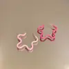 Pendientes Asimétricos de Color Contraste Dopamina con Forma de Estrella para Mujer, Lujo Ligero, Temperamento de Gama Alta, Pendientes Atmosféricos, Pendientes Únicos de Nicho