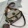 Bolso Baguette Estampado de Alta Gama Nuevo 2025, Bolso de Hombro Versátil y de Lujo Ligero, Bolso Cruzado Retro Europeo y Americano