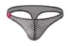 Malla Transparente Sexy de Moda para Hombre Europea, Americana, Japonesa, Coreana de Baja Cintura Tanga Pantalones T E-098