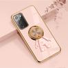 Funda protectora de silicona galvanizada con diseño de anillo espacial para Samsung Galaxy Note20/Note10P/9