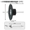 Bandeja de disco de areia de torque 2 polegadas 3 polegadas tipo botão lã roda de torque bandeja espiral de borracha diamante preto com haste redonda