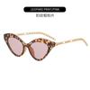 Gafas de Sol Jett Madison Modernas y Distintivas con Pierna de Cadena Ojo de Gato Montura Pequeña Gafas de Sol de Producto Único Spice Girl Gafas de Sol de Comercio Exterior