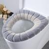 Almofada de toalete universal Four Seasons disponível Tampa do vaso sanitário lavável Almofada de vaso sanitário de malha Anel de vaso sanitário quente dos desenhos animados