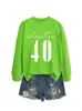 Capítulo 40 Amazon eBay Loja Independente Casual Confortável Feminino Outono Inverno Gola Redonda Manga Longa Moletom Camisa Base