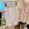Pantalones Antimosquitos para Niños 2026 Verano Nuevo Algodón Nube Casual Largos para Niños y Niñas, Pantalones Florales Delgados para Bebés y Niños