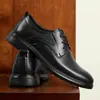Zapatos de Hombre para Primavera y Otoño, Zapatos de Cuero Formales Casuales de Negocios, Moda para Bodas, Zapatos de Cuero Versátiles y Cómodos para Caballeros de Negocios