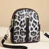 2025 Nuevo Bolso Cruzado para Mujer de Cuero Retro Encerado al Aceite, Casual, con Cremallera de Doble Capa, Bolso para Teléfono Móvil, Bolso de Hombro Casual con Solapa